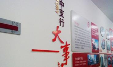 中國銀行形象墻設計